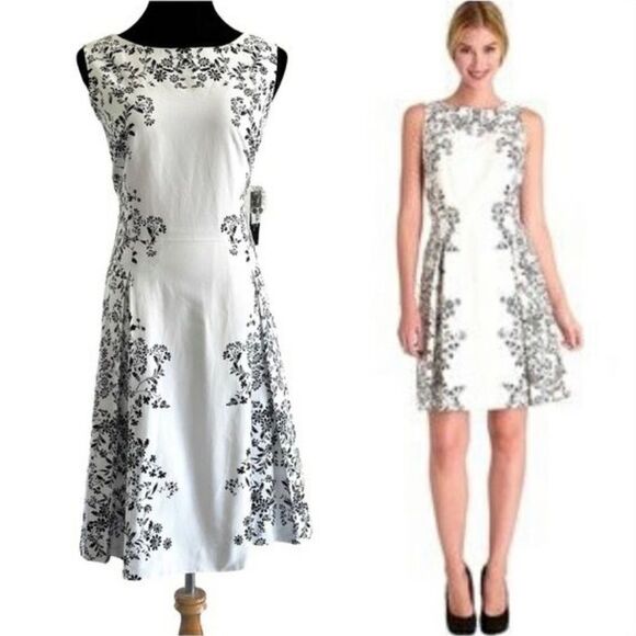 Tahari Arthur Levine Marialee Sleeveless Dress - Size 8 - Picture 1 of 4